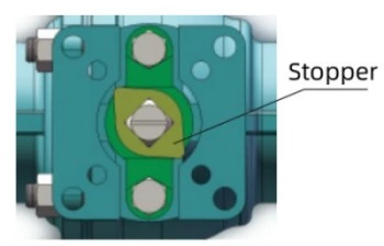 Válvula de bola de muñón