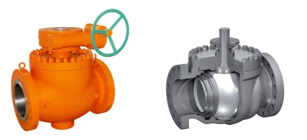 Válvula de bola de entrada superior