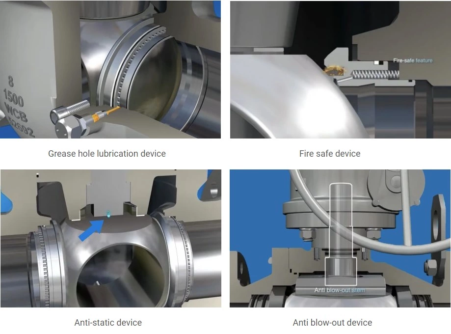 Válvula de bola de entrada superior