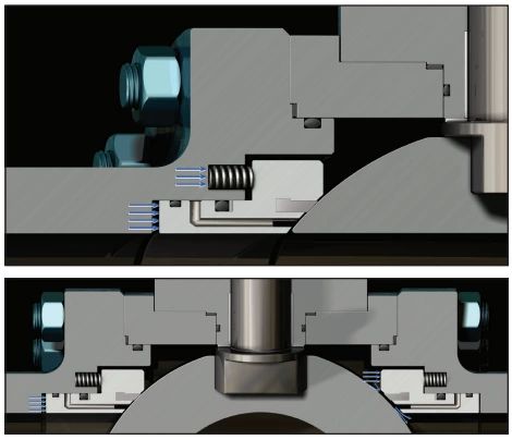 Válvula de bola de muñón