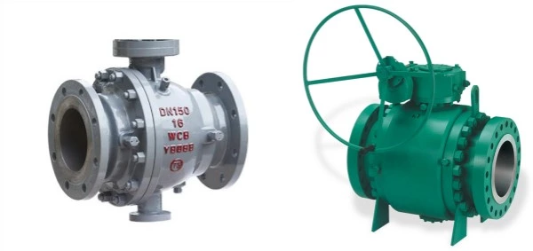 Válvula de bola de muñón