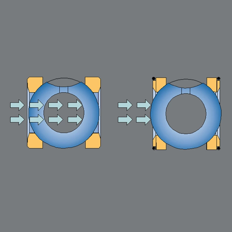 Estructura de válvula de bola flotante