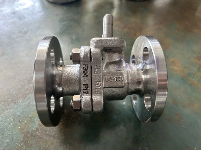 Válvula de bola con brida de acero inoxidable forjado