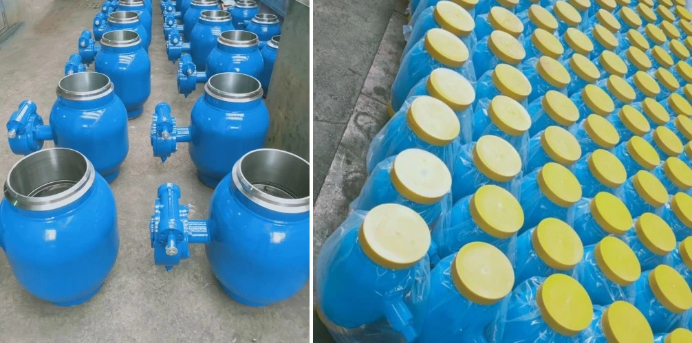 Válvula de bola de muñón completamente soldada