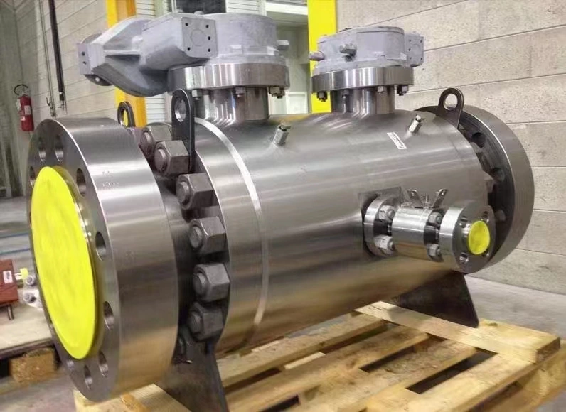 Válvula de bola de doble bloqueo y purga