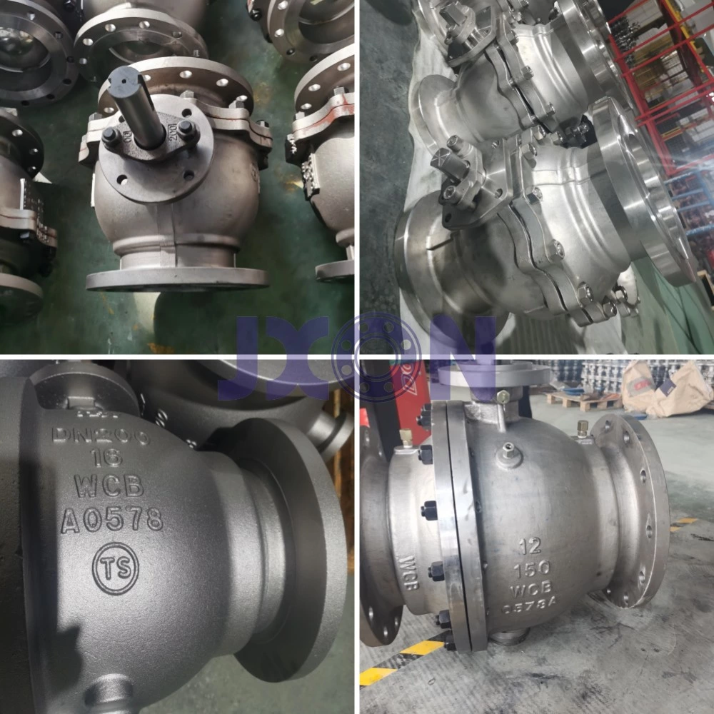 Válvula de bola con brida montada en muñón de acero al carbono