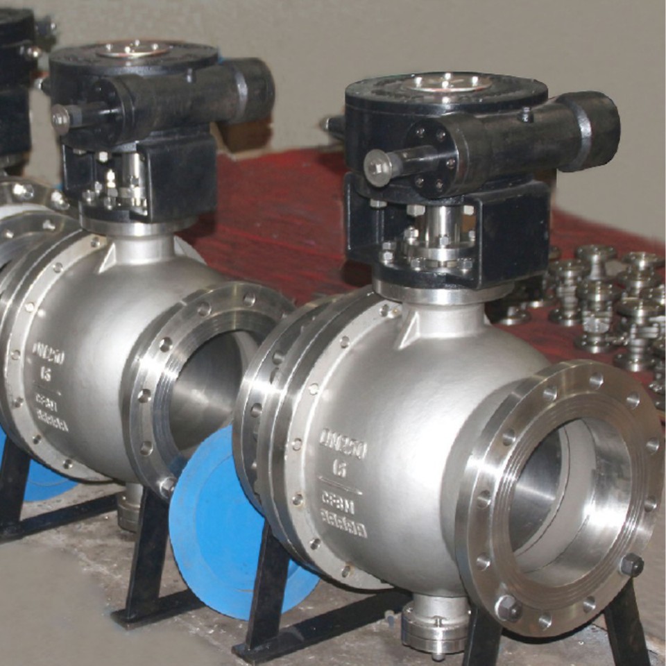 Carbon Steel Manual Ball Valve With Gear Operation